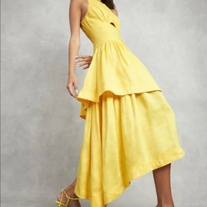 Aje Tiered Cut Out Dress. New with tags.